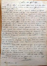 Carta de Mariano José a sus padres. París, 24 de septiembre de 1835