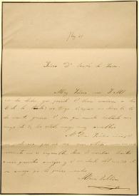 Carta de María Zaldívar a Josefa Wetoret