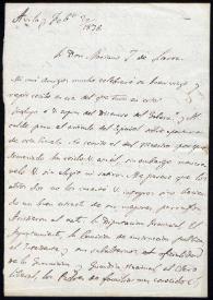 Carta de Ramón Ceruti. Ávila, 20 de febrero de 1836