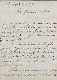 Carta de Ramón Ceruti. Ávila, 3 de agosto de 1836