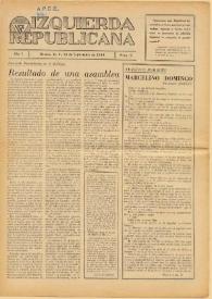 Izquierda Republicana : Publicación Mensual. Órgano De Izquierda Republicana En El Exilio. Núm. 2, 15 de septiembre de 1944