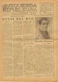 Izquierda Republicana : Publicación Mensual. Órgano De Izquierda Republicana En El Exilio. Núm. 8, 15 de marzo de 1945