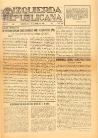 Izquierda Republicana : Publicación Mensual. Órgano De Izquierda Republicana En El Exilio. Núm. 29, 15 de junio de 1947