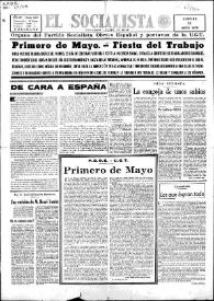 El Socialista : órgano oficial del Partido Socialista Obrero Español y portavoz de la U.G.T. Núm.  5977, 30 de abril de 1959