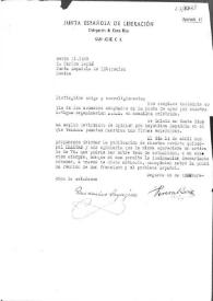 Carta de Prudencio Sayagués a Carlos Esplá. San José, C. R., 11 de marzo de 1945