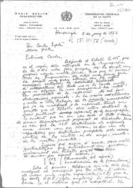 Carta de Eugenio Xammar a Carlos Esplá. Perpiñán, 8 de junio de 1956