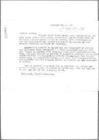 Carta de Eugenio Xammar a Carlos Esplá. Perpiñán, 19 de junio de 1956