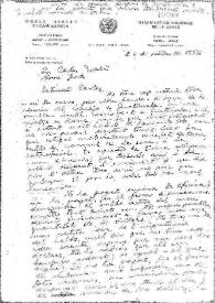 Carta de Eugenio Xammar a Carlos Esplá. Ginebra, 24 de octubre de 1956