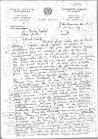 Carta de Eugenio Xammar a Carlos Esplá. Ginebra, 2 de diciembre de 1957