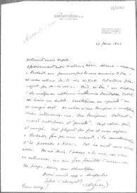 Carta a Carlos Esplá, [15 de enero de 1960]