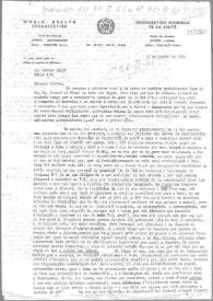 Carta de Eugenio Xammar a Carlos Esplá, 17 de febrero de 1961