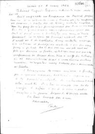 Carta de Carlos Esplá a Eugenio Xammar. México, 2 de marzo de 1962