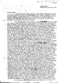 Carta de Eugenio Xammar a Carlos Esplá. Granollers, 16 de marzo de 1965