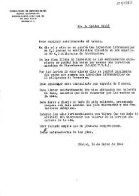 Recomendaciones del Consultorio de Especialidades Médico Quirúrgicas para Carlos Esplá. México, 13 de marzo de 1946