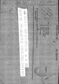 Telegrama del 24 de julio de 1958
