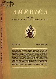 América : Revista Mensual, Tribuna De La Democracia. Número 51, septiembre de 1946