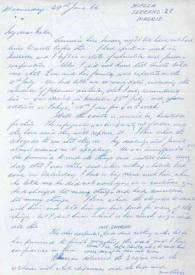 Carta dirigida a Aniela Rubinstein. Madrid (España), 29-06-1966