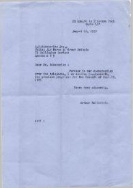 Carta dirigida a A. K. Gabszewicz. París (Francia), 16-08-1965