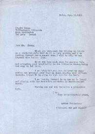 Carta dirigida a Abe Cohen, 11-12-1969