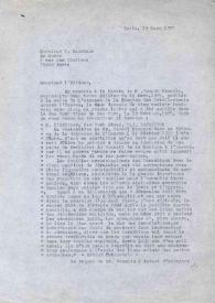 Carta dirigida a B. Lauzanne. París (Francia), 19-03-1975