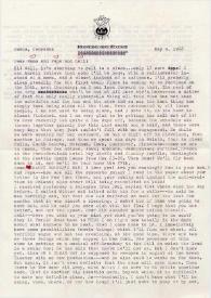 Carta dirigida a Aniela, Arthur y Alina Rubinstein. Omaha, Nebraska (Estados Unidos), 09-05-1968