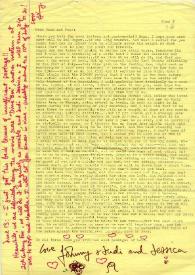 Carta dirigida a Aniela y Arthur Rubinstein. Los Angeles, California (Estados Unidos), 08, 13-06-1972
