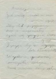 Carta dirigida a Aniela Rubinstein, 30-07-1942