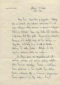 Carta dirigida a Aniela Rubinstein. México, 17-11-1943