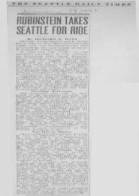 Rubinstein Takes Seattle For Ride