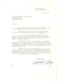 Carta dirigida a Arthur Rubinstein. Los Ángeles, California (Estados Unidos), 11-04-1959