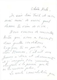 Carta dirigida a Aniela Rubinstein, 26-07-1960