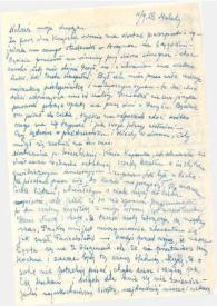 Carta dirigida a Aniela Rubinstein. Malichy (Polonia), 11-09-1958