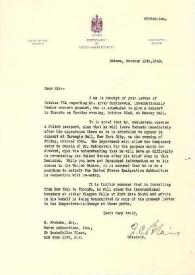 Carta a M. Frohman (Hurok Attractions Inc.). Ottawa (Canada), 11-10-1940