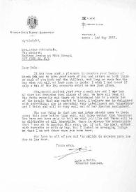 Carta dirigida a Aniela Rubinstein. Madrid (España), 03-05-1952