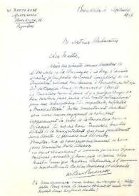 Carta dirigida a Arthur Rubinstein. Breukelen (Holanda), 04-09-1967