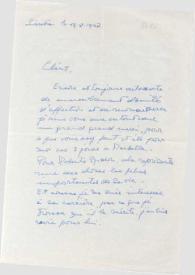 Carta dirigida a Aniela y Arthur Rubinstein. Sintra (Portugal), 19-08-1967