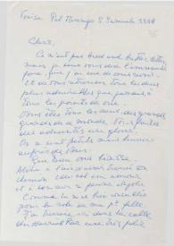Carta dirigida a Aniela y Arthur Rubinstein. Venecia (Italia)