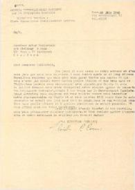 Carta dirigida a Arthur Rubinstein. Roma (Italia), 25-06-1945