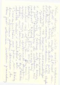 Carta dirigida a Aniela Rubinstein. Varsovia (Polonia), 11-12-1977