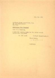 Carta dirigida a la señorita Shepherd. Nueva York, 13-01-1964    