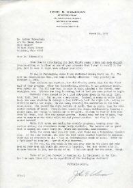 Carta dirigida a Arthur Rubinstein. Dayton (Ohio), 22-03-1976