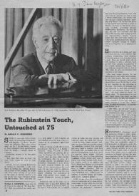 The Rubinstein touch, untouched at 75