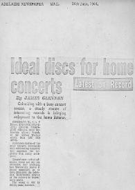 Ideal discs for home concerts