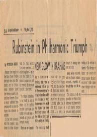 Rubinstein in Philharmonic Triumph