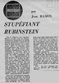 Stupéfiant Rubinstein