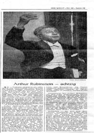 Arthur Rubinstein - achtzig