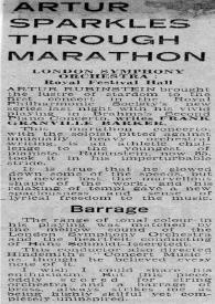 Artur (Arthur Rubinstein) sparkles through Marathon