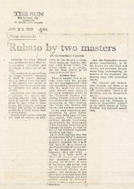 Rubato by two masters