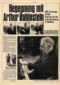 Begegnung mit Arthur Rubinstein : HÖR ZU  traf den groben Pianisten bei der Zwischelandung in Hamburg