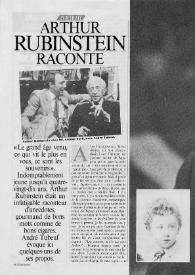 Portrait : Arthur Rubinstein raconte